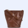 Adolfo Dominguez Sacs*Grand Sac Hobo En Cuir Responsable Cuir Fonce