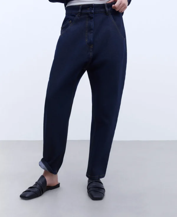 Adolfo Dominguez Pantalons*Jean En Coton Biologique Bleu Denim