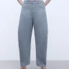 Adolfo Dominguez Pantalons*Jeans Banane En Coton Gris Clair