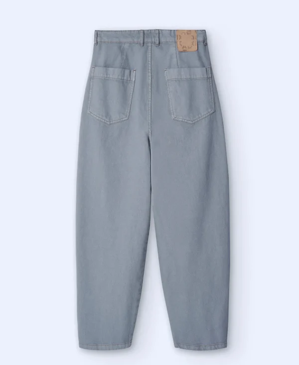 Adolfo Dominguez Pantalons*Jeans Banane En Coton Gris Clair