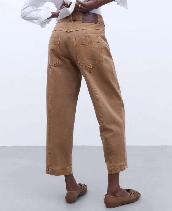 Adolfo Dominguez Pantalons*Jeans Carotte Caramel