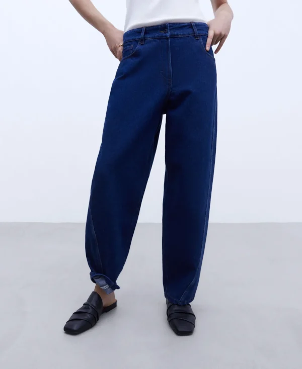 Adolfo Dominguez Pantalons*Jeans En Coton Bleu Denim