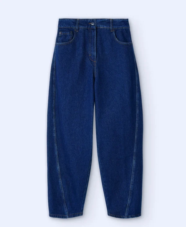 Adolfo Dominguez Pantalons*Jeans En Coton Bleu Denim