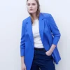 Adolfo Dominguez Vêtement D'Extérieur*Long Blazer Cintre Bleu