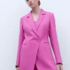 Adolfo Dominguez Vêtement D'Extérieur*Long Blazer Cintre Rose