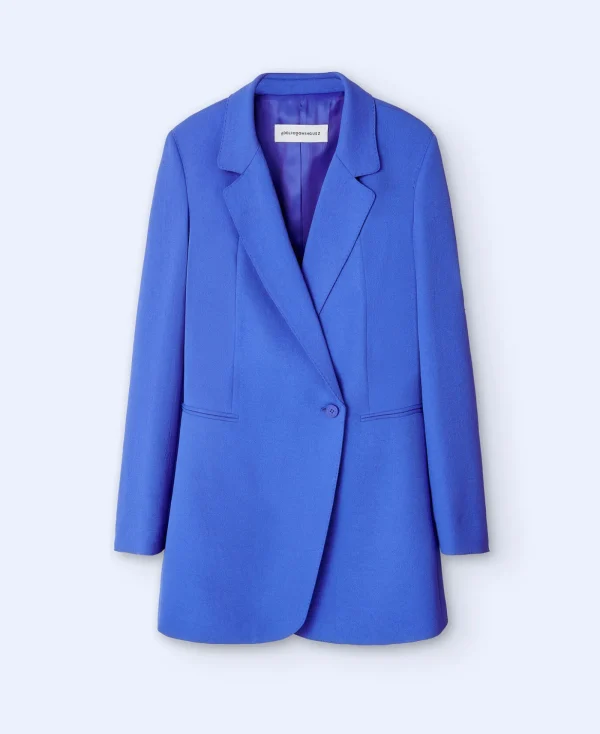 Adolfo Dominguez Vêtement D'Extérieur*Long Blazer Cintre Bleu