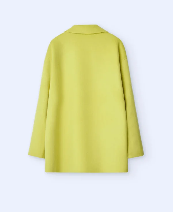 Adolfo Dominguez Vêtement D'Extérieur*Manteau Double Face Uni Vert Pistache