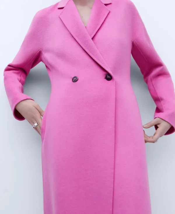 Adolfo Dominguez Vêtement D'Extérieur*Manteau Tailleur Double Face Rose