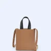 Adolfo Dominguez Sacs*Mini Sac En Matiere Recyclee Cuir Clair