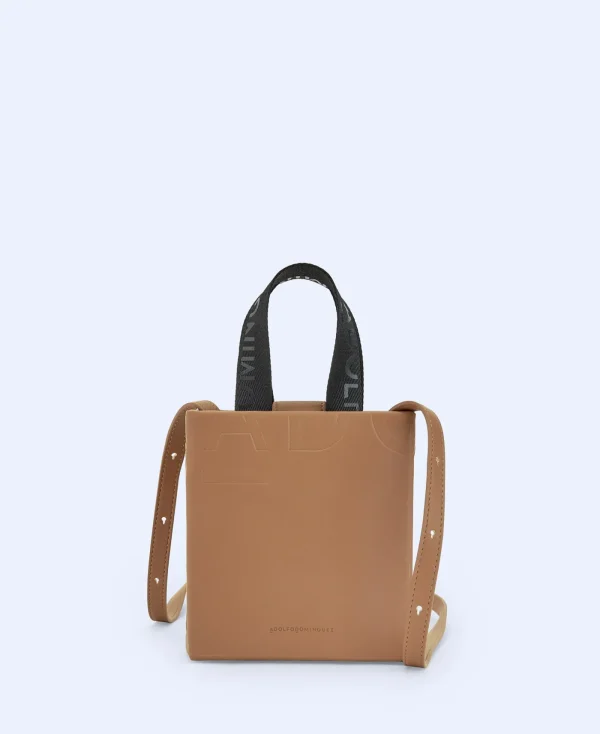 Adolfo Dominguez Sacs*Mini Sac En Matiere Recyclee Cuir Clair