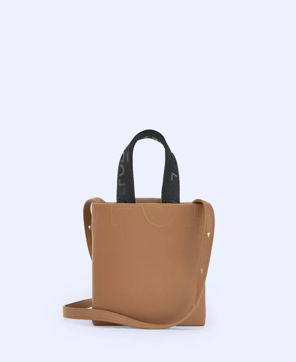 Adolfo Dominguez Sacs*Mini Sac En Matiere Recyclee Cuir Clair