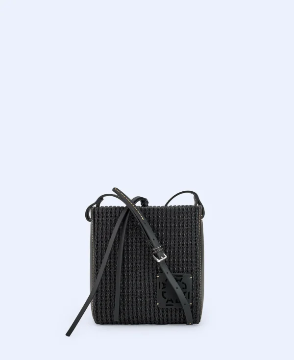 Adolfo Dominguez Sacs*Mini Sac Tresse Recycle Noir