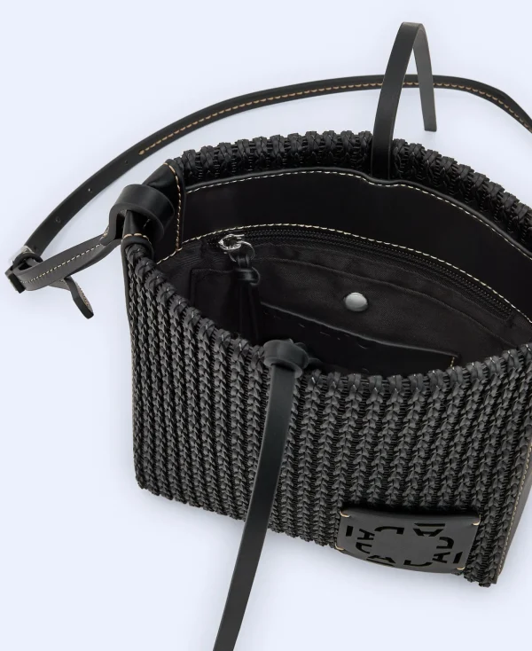 Adolfo Dominguez Sacs*Mini Sac Tresse Recycle Noir