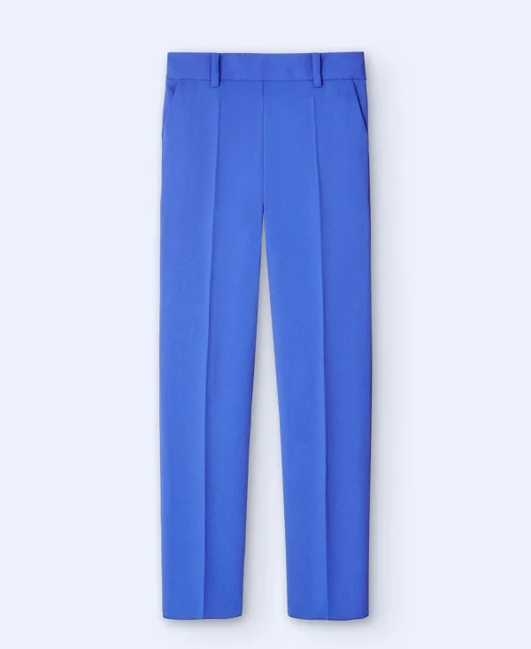 Adolfo Dominguez Pantalons*Pantalon A Pinces Uni Bleu