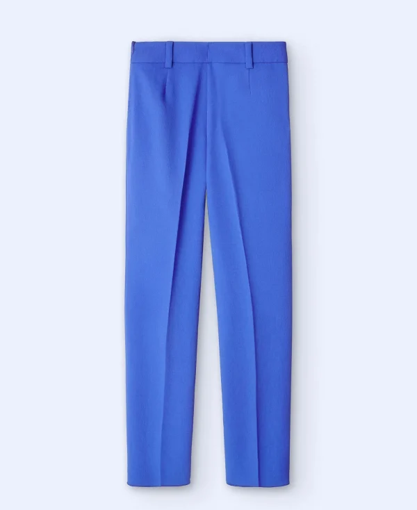 Adolfo Dominguez Pantalons*Pantalon A Pinces Uni Bleu