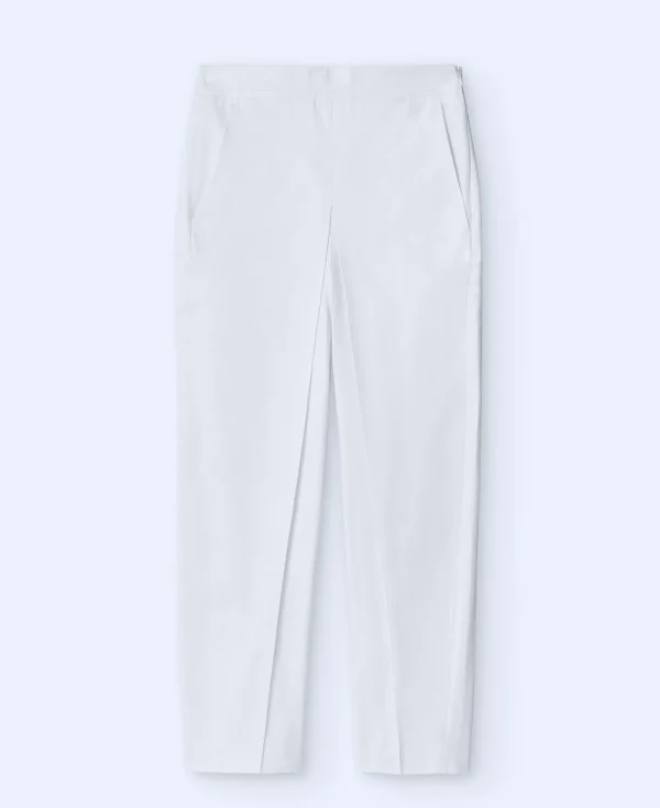 Adolfo Dominguez Pantalons*Pantalon A Plis En Coton Biologique Ecru