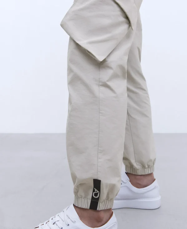 Adolfo Dominguez Pantalons*Pantalon Cargo En Coton Et Nylon Glace