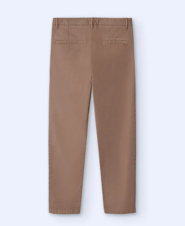 Adolfo Dominguez Pantalons*Pantalon Chino A Pinces En Coton Camel