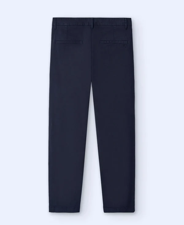 Adolfo Dominguez Pantalons*Pantalon Chino A Pinces En Coton Noir