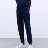 Adolfo Dominguez Pantalons*Pantalon Chino Ample Avec Pinces Bleu Marine