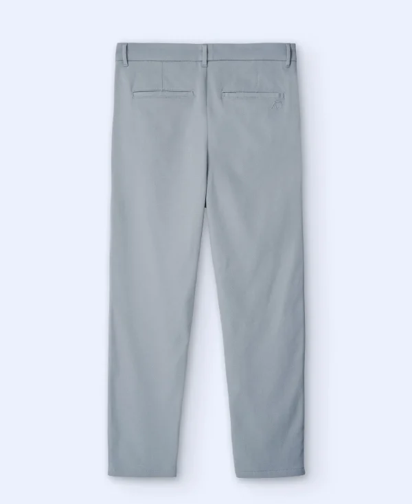 Adolfo Dominguez Pantalons*Pantalon Chino Ample Avec Pinces Gris Clair