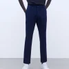 Adolfo Dominguez Pantalons*Pantalon Chino Avec Poches A L'Italienne Bleu Marine