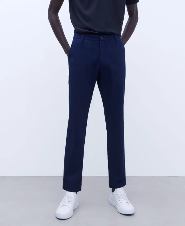 Adolfo Dominguez Pantalons*Pantalon Chino Avec Poches A L'Italienne Bleu Marine