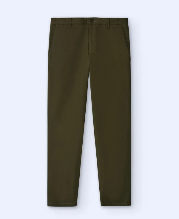 Adolfo Dominguez Pantalons*Pantalon Chino Avec Poches A L'Italienne Kaki