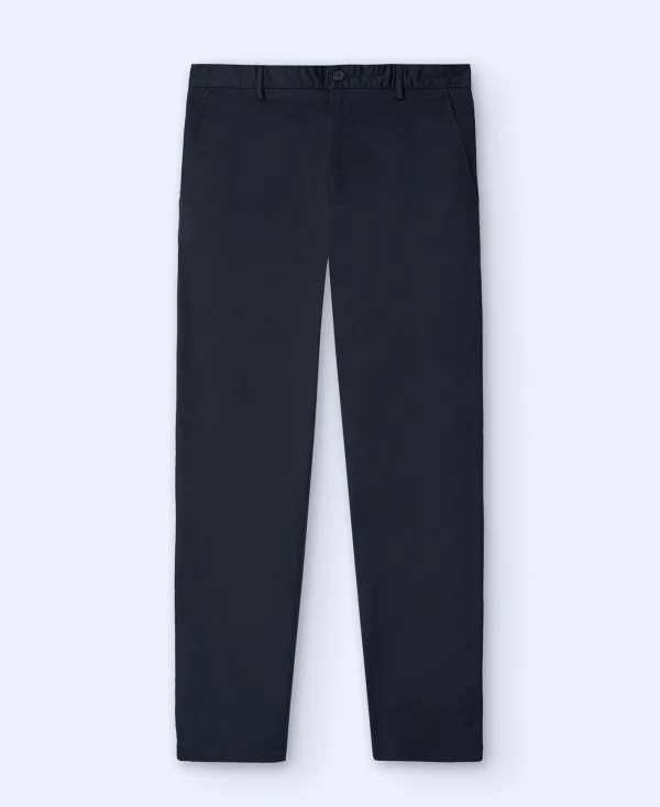 Adolfo Dominguez Pantalons*Pantalon Chino En Coton Serge Noir