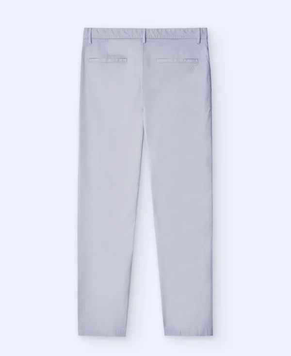 Adolfo Dominguez Pantalons*Pantalon Chino En Coton Serge Glace