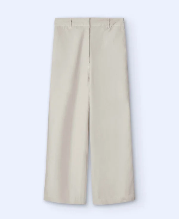 Adolfo Dominguez Pantalons*Pantalon Chino Large En Lin Et Coton Sable Chine