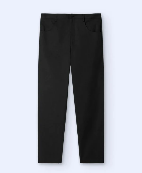 Adolfo Dominguez Pantalons*Pantalon Chino Slim Fit En Serge Noir