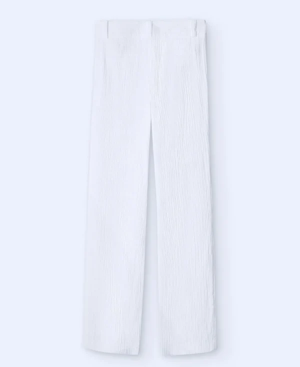 Adolfo Dominguez Pantalons*Pantalon De Costume Coupe Droite. Blanc Naturel