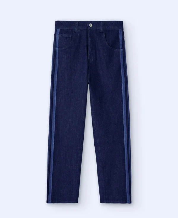 Adolfo Dominguez Pantalons*Pantalon Denim Cinq Poches Bleu Denim