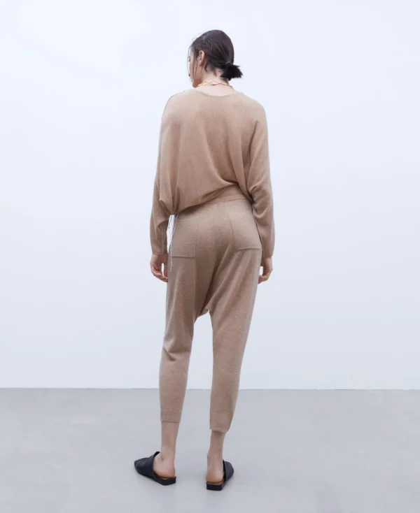 Adolfo Dominguez Maille*Pantalon En Laine Merinos Camel