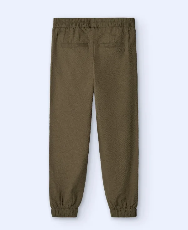 Adolfo Dominguez Pantalons*Pantalon Jogger En Coton Kaki