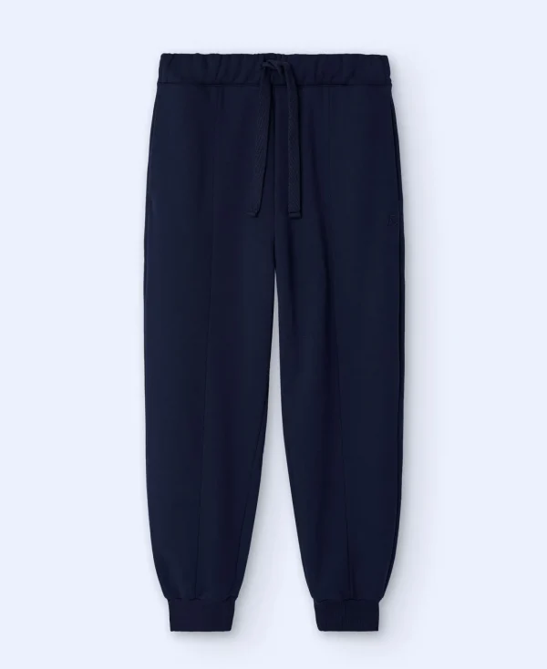 Adolfo Dominguez Pantalons*Pantalon Jogger En Coton Biologique Bleu Marine