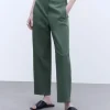 Adolfo Dominguez Pantalons*Pantalon Regular Fit Vert