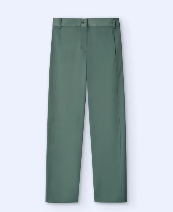 Adolfo Dominguez Pantalons*Pantalon Regular Fit Vert