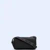 Adolfo Dominguez Sacs*Petit Sac A Bandouliere A Texture Lisse Noir