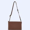 Adolfo Dominguez Sacs*Petit Sac A Bandouliere En Matieres Recyclees Marron