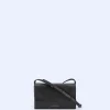 Adolfo Dominguez Sacs*Petit Sac A Bandouliere En Cuir De Vachette Noir