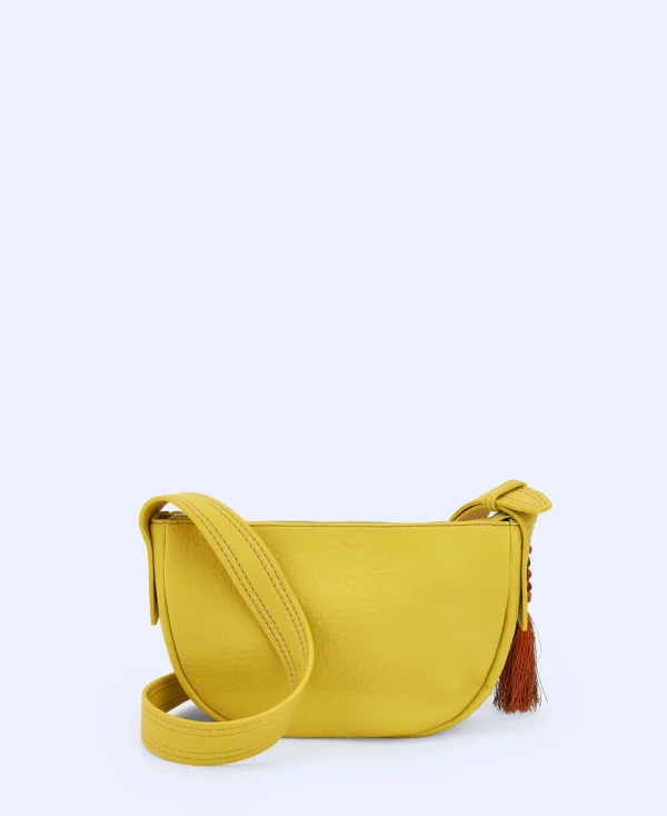 Adolfo Dominguez Sacs*Petit Sac A Bandouliere En Matiere Recyclee Jaune