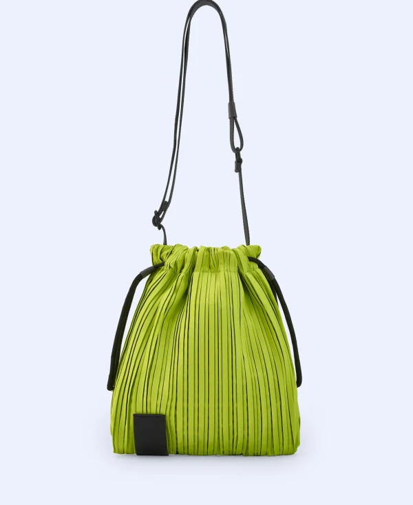 Adolfo Dominguez Sacs*Petit Sac A Bandouliere En Crinkle Recycle Vert Pistache