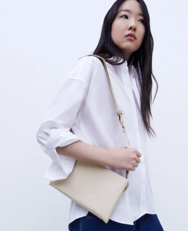 Adolfo Dominguez Sacs*Petit Sac A Bandouliere En Matieres Recyclees Glace