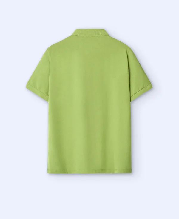 Adolfo Dominguez T-Shirts Et Polos*Polo A Deux Boutons En Coton Vert