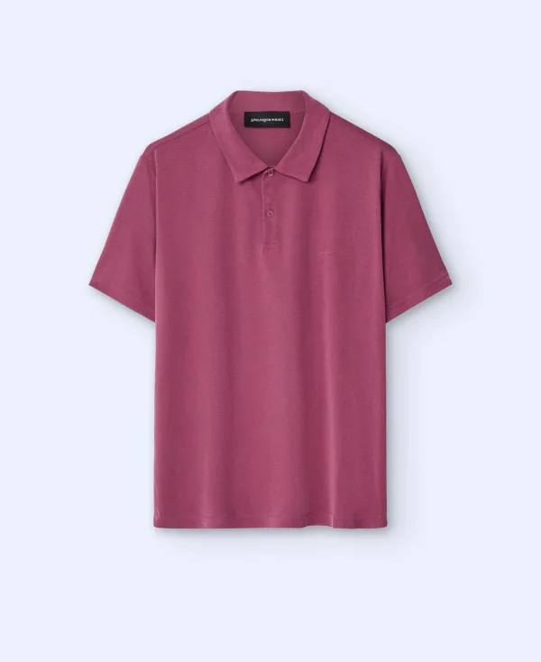 Adolfo Dominguez T-Shirts Et Polos*Polo A Deux Boutons En Modal Terracotta