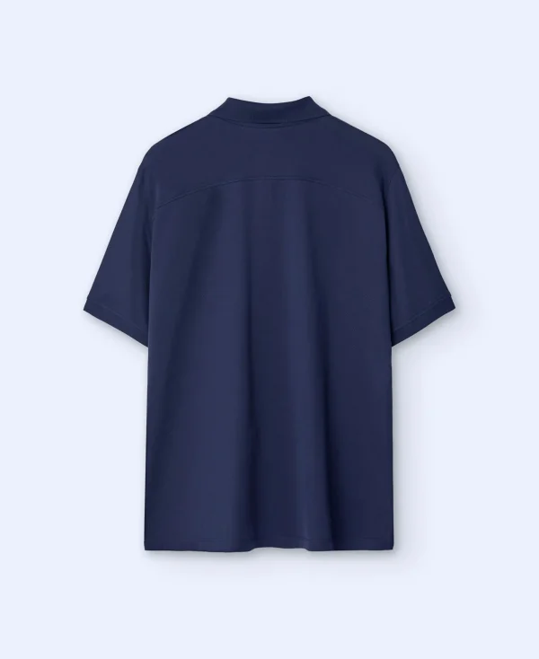 Adolfo Dominguez T-Shirts Et Polos*Polo En Coton Bleu Marine