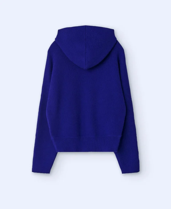 Adolfo Dominguez Maille*Pull A Capuche Bleu