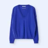 Adolfo Dominguez Maille*Pull A Col En V Cobalt